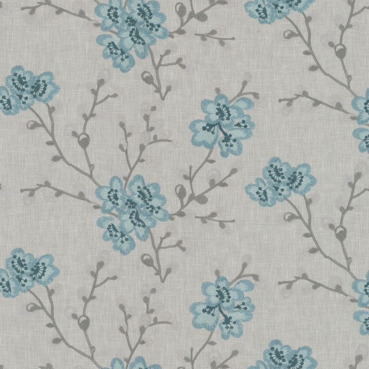 Peaceful 4 Bay by Stout Designer Fabric RAINBOW LIBRARY VAPOR/SEAGLASS 52%COT 48%POL %REMB INDIA Horizontal: 26.375 and Vertical: 9.250 53 in - Swanky Fabrics -