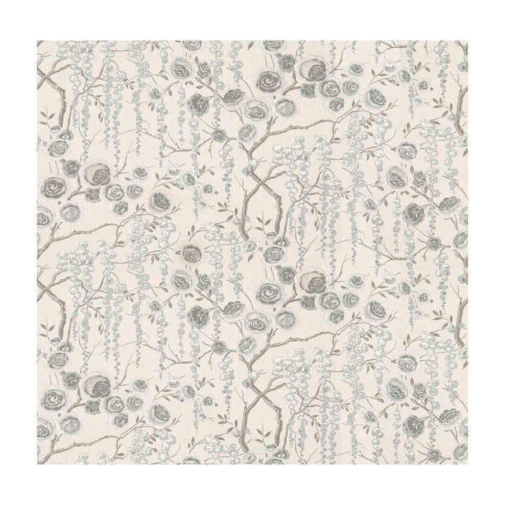 Peonytree Silver by Kravet Basics Designer Fabric SARAH RICHARDSON HARMONY LINEN - 100% China MEDIUM Horizontal: 54.5 and Vertical: 27 54.5 - Swanky Fabrics -