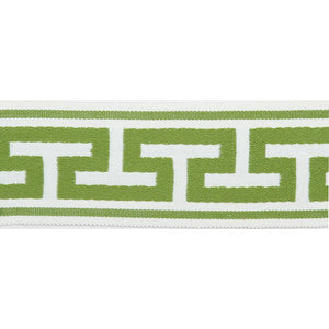 Europatex Fabric Pergola Embroidered Tape Lime