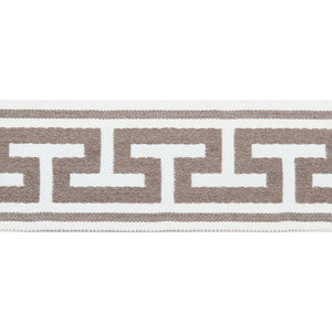 Europatex Fabric Pergola Embroidered Tape Sand