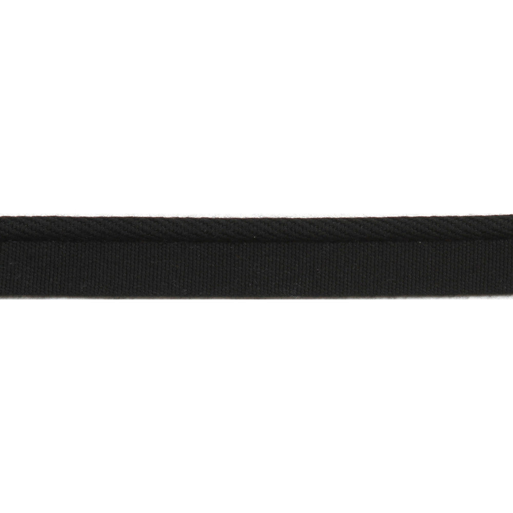 Pergola One Tone Cord Black by Europatex Designer Fabric Pergola 100% Solution Dyed Acrylic 0.25 inches - Swanky Fabrics -