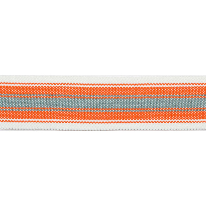 Pergola Striped Tape Coral by Europatex Designer Fabric Pergola 100% Solution Dyed Acrylic 1.50 inches - Swanky Fabrics -