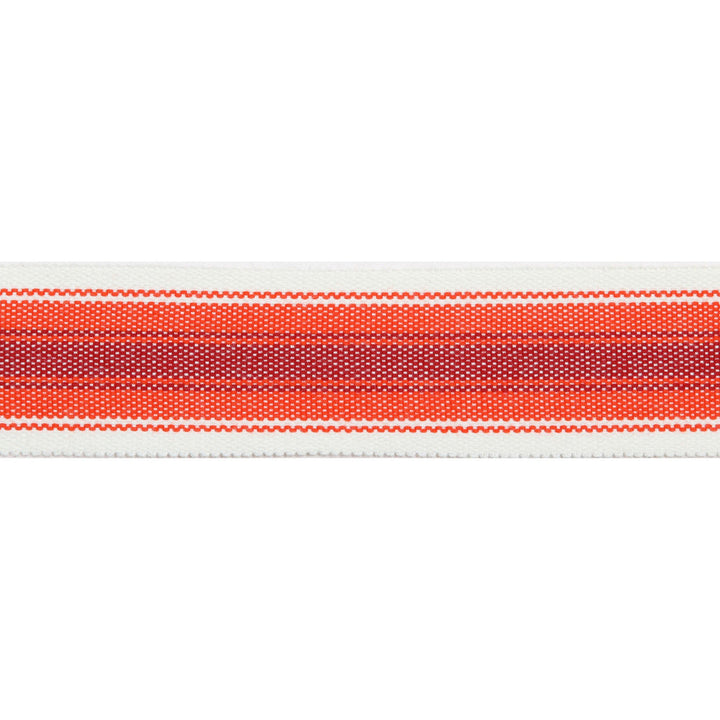 Pergola Striped Tape Cranberry by Europatex Designer Fabric Pergola 100% Solution Dyed Acrylic 1.50 inches - Swanky Fabrics -