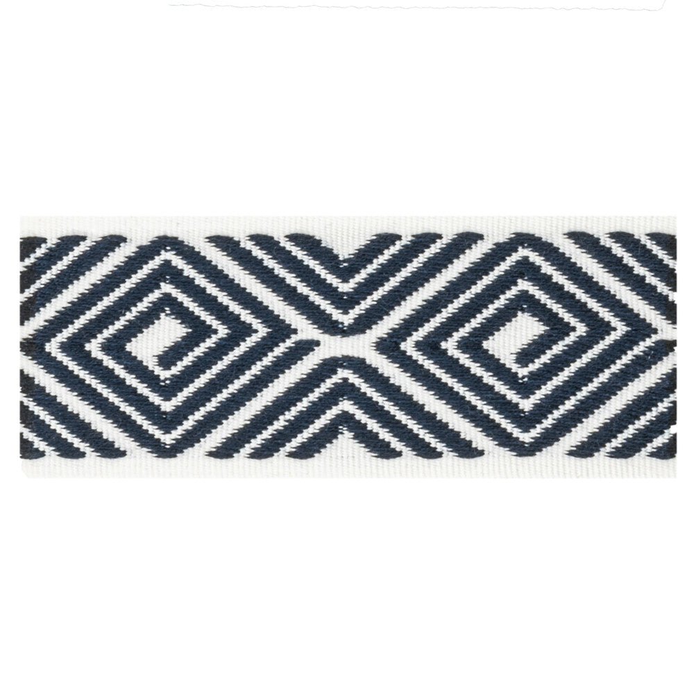Petty 1 Indigo by Stout Trim Stout Trim Petty 1 IndigoTrim VISIONS OF COLOR TRIM TURKEY </p><p>Repeat: H: 2.250, V: 0.000 1.62 in - Fabric Carolina -