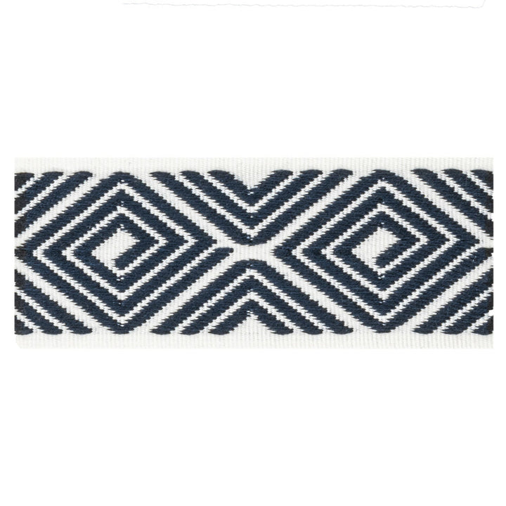 Petty 1 Indigo by Stout Trim Stout Trim Petty 1 IndigoTrim VISIONS OF COLOR TRIM 83%SVI 17%POL TURKEY </p><p>Repeat: H: 2.250, V: 0.000 1.62 in - Fabric Carolina -