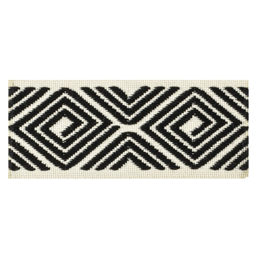 Petty 2 Ebony by Stout Trim Stout Trim Petty 2 EbonyTrim VISIONS OF COLOR TRIM TURKEY </p><p>Repeat: H: 2.250, V: 0.000 1.62 in - Fabric Carolina -
