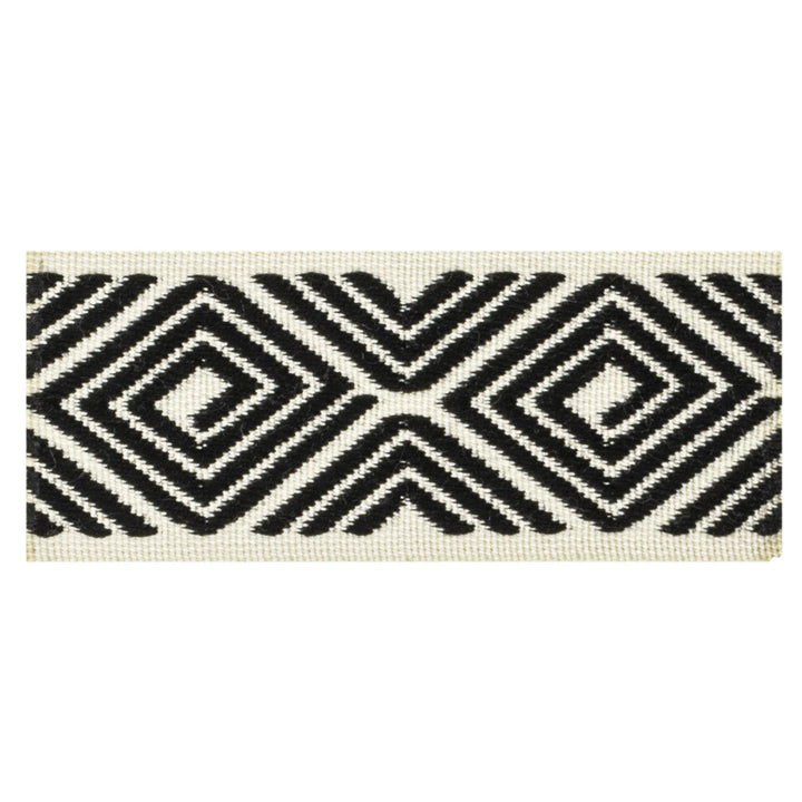 Petty 2 Ebony by Stout Designer Trim VISIONS OF COLOR TRIM 83%SVI 17%POL TURKEY Horizontal: 2.250 and Vertical: 0.000 1.62 in - Swanky Fabrics -