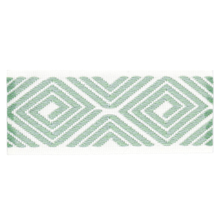 Petty 3 Aloe by Stout Designer Trim VISIONS OF COLOR TRIM 83%SVI 17%POL TURKEY Horizontal: 2.250 and Vertical: 0.000 1.62 in - Swanky Fabrics -