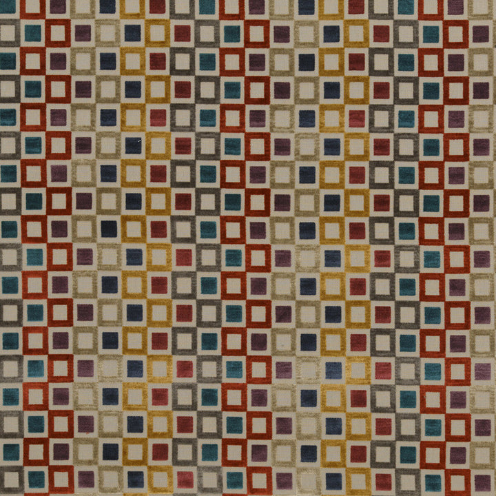 Square Dance Tutti Frutti by Baker Lifestyle Designer Fabric CARNIVAL VISCOSE - 75%;POLYESTER - 25% Belgium HEAVY Horizontal: 13.79 and Vertical: 3.94 53.978 - Swanky Fabrics -
