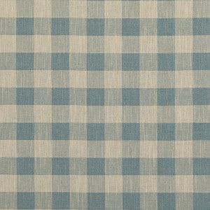 Baker Lifestyle Fabric Block Check Soft Blue