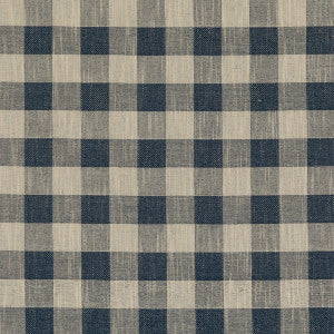 Baker Lifestyle Fabric Block Check Indigo