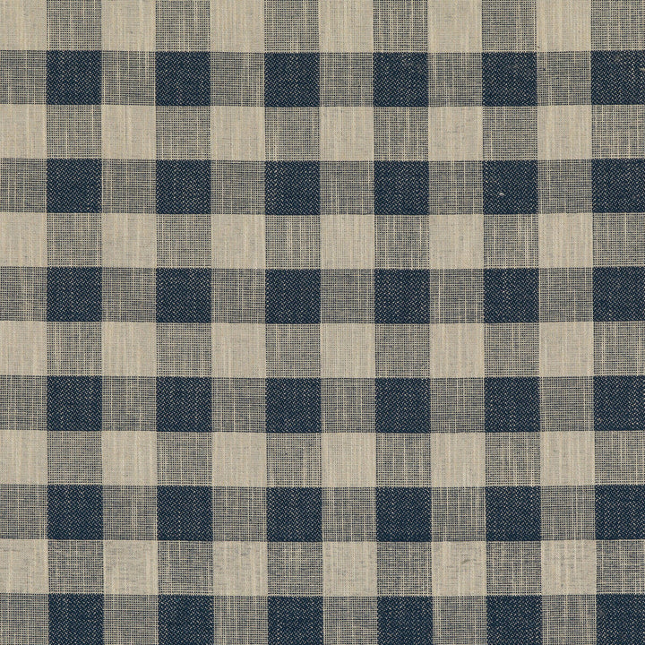 Block Check Indigo by Baker Lifestyle Fabric Baker Lifestyle Fabric Block Check IndigoFabric BLOCK WEAVES VISCOSE - 52%;COTTON - 25%;LINEN - 13%;POLYESTER - 10% Belgium </p><p>Repeat: H: 4.5704, V: 4.728 55.16 - Fabric Carolina -