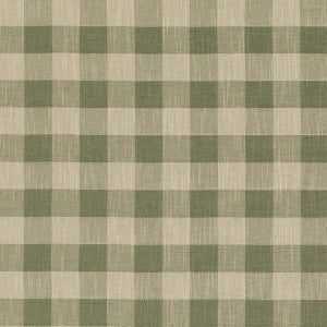 Baker Lifestyle Fabric Block Check Green