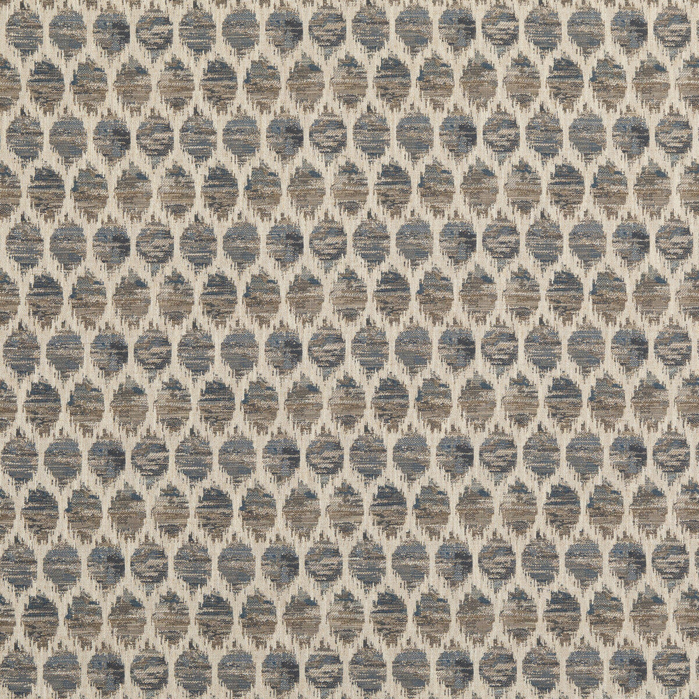Honeycomb Indigo by Baker Lifestyle Designer Fabric BLOCK WEAVES VISCOSE - 43%;POLYESTER - 25%;COTTON - 21%;LINEN - 11% Turkey HEAVY Horizontal: 6.698 and Vertical: 3.94 53.978 - Swanky Fabrics -