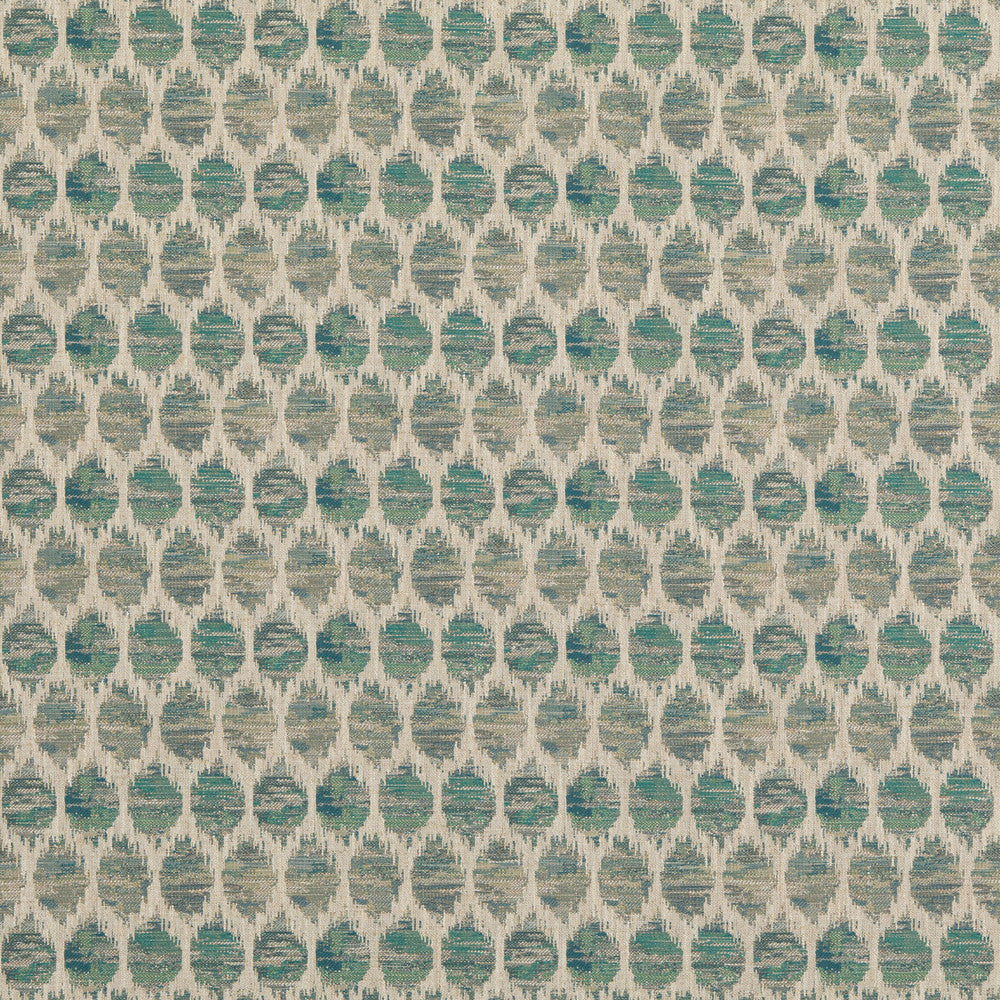 Honeycomb Aqua by Baker Lifestyle Designer Fabric BLOCK WEAVES VISCOSE - 43%;POLYESTER - 25%;COTTON - 21%;LINEN - 11% Turkey HEAVY Horizontal: 6.698 and Vertical: 3.94 53.978 - Swanky Fabrics -