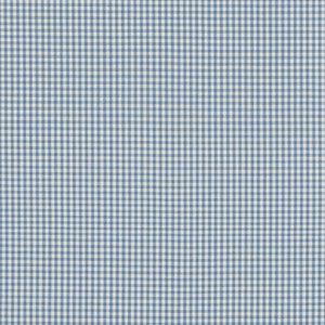 Baker Lifestyle Fabric Sherborne Gingham Soft Blue