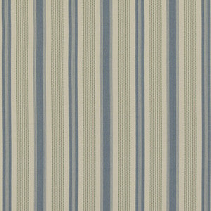 Baker Lifestyle Fabric Purbeck Stripe Blue/Green