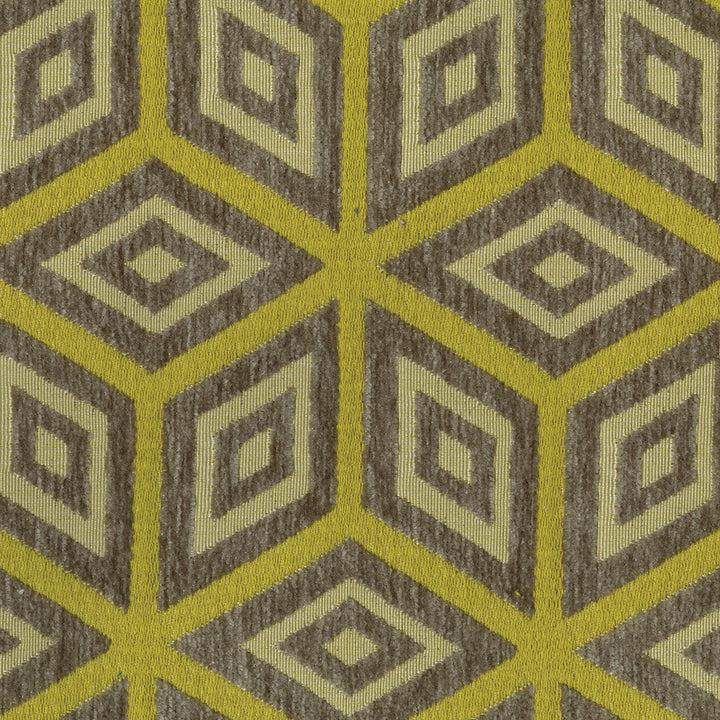 Parfait 22 Chartreause by ABBEYSHEA Designer Fabric 100% Polyester China 31,000 Double Rubs (Wyzenbeek) </p><p>Repeat: Horizontal: 6.75" (17.15 cm) Up the Roll and Vertical: 3.75" (9.52 cm) Across the Roll 55" (140 cm) - Swanky Fabrics -