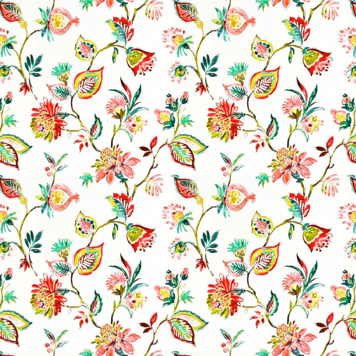 Pinkerton 2 Sunset by Stout Designer Fabric COMFORTABLE LIVING BLUSH/GINGER 100%COT SPAIN Horizontal: 27.000 and Vertical: 27.000 54 in - Swanky Fabrics -