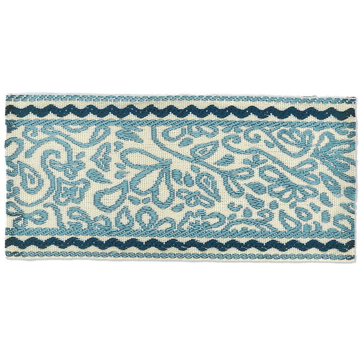 Playful 1 Chambray by Stout Designer Trim HARMONY TRIM 55%POL 45%SVI CHINA </p><p>Repeat: 0 3 in - Swanky Fabrics -
