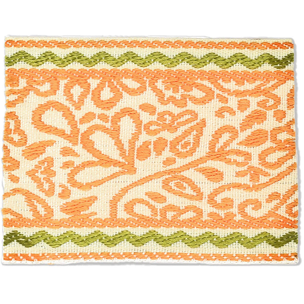 Playful 4 Orange by Stout Designer Trim HARMONY TRIM 55%POL 45%SVI CHINA </p><p>Repeat: 0 3 in - Swanky Fabrics -