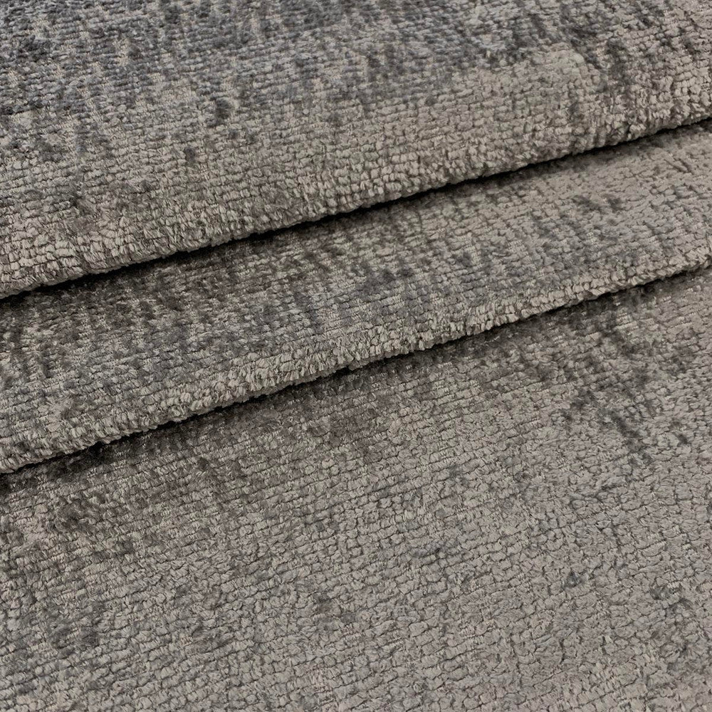 Plush Gray by Magnolia Designer Fabric - 100% Poly China 50,000+ Horizontal: 0 and Vertical: 0 54" - Swanky Fabrics -
