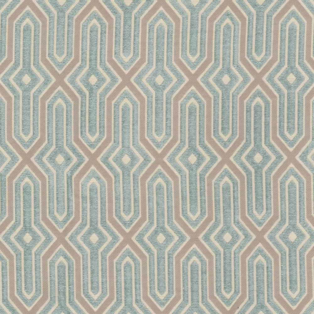 Poise 1 Opal by Stout Designer Fabric RAINBOW LIBRARY VAPOR/SEAGLASS 60%SVI 24%POL 16%COT INDIA Horizontal: 2.750 and Vertical: 6.000 54 in - Swanky Fabrics -