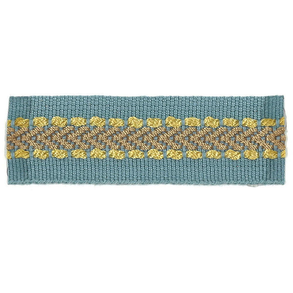 Potter 13 Cornflower by Stout Designer Trim ART OF DESIGN TRIM-2 TAPES 100%SVI CHINA </p><p>Repeat: 0 1 in - Swanky Fabrics -
