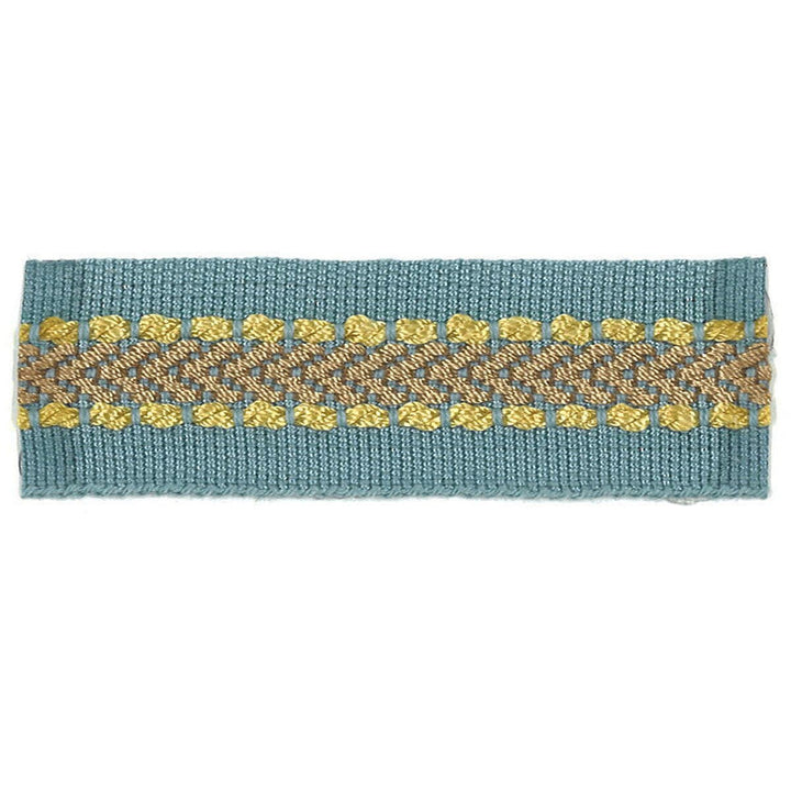 Potter 13 Cornflower by Stout Designer Trim Art Of Design Trim-2 Tapes 100% Spun Viscose CHINA Horizontal: 0 and Vertical: 0 1 in - Swanky Fabrics -