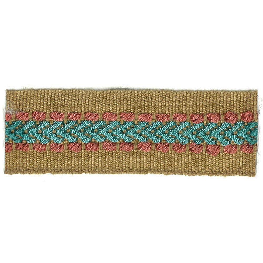 Potter 16 Lagoon by Stout Designer Trim ART OF DESIGN TRIM-2 TAPES 100%SVI CHINA Horizontal: 0 and Vertical: 0 1 in - Swanky Fabrics -