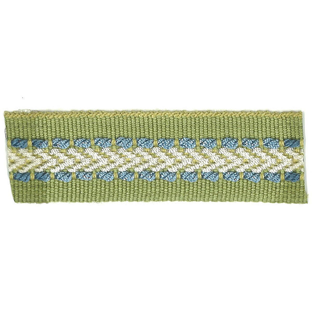 Potter 23 Marine by Stout Designer Trim ART OF DESIGN TRIM-2 TAPES 100%SVI CHINA </p><p>Repeat: 0 1 in - Swanky Fabrics -