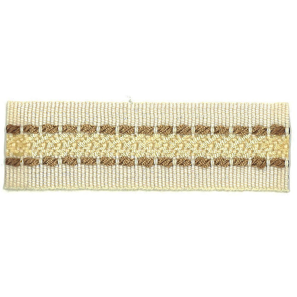 Potter 24 Sand by Stout Designer Trim Art Of Design Trim-2 Tapes 100% Spun Viscose CHINA Horizontal: 0 and Vertical: 0 1 in - Swanky Fabrics -