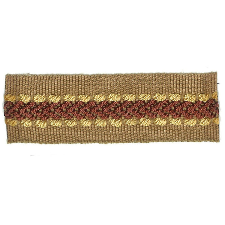 Potter 33 Rosewood by Stout Designer Trim ART OF DESIGN TRIM-2 TAPES 100%SVI CHINA </p><p>Repeat: 0 1 in - Swanky Fabrics -