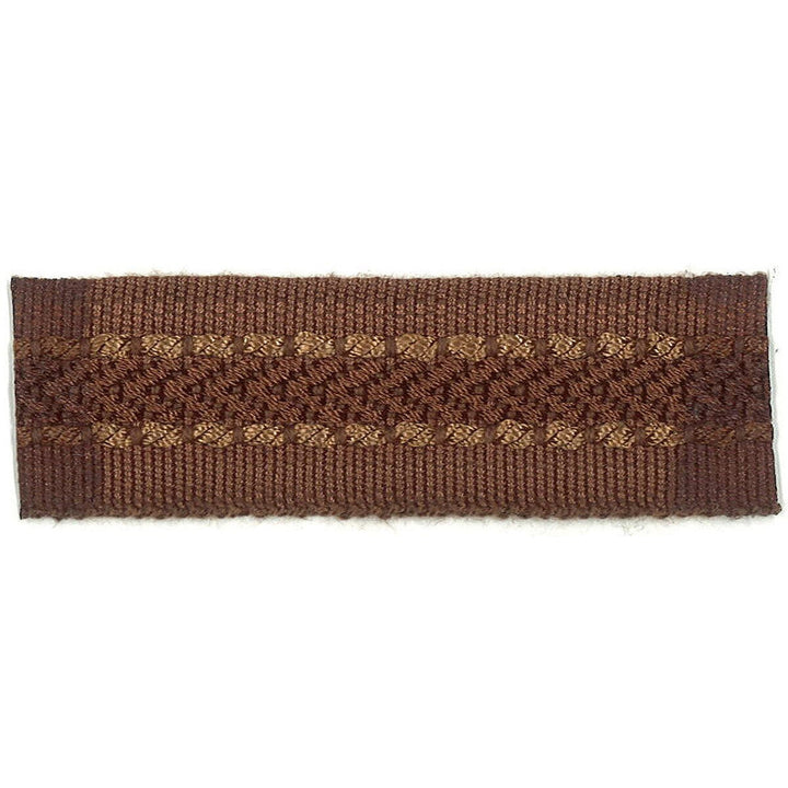 Potter 3 Cocoa by Stout Designer Trim ART OF DESIGN TRIM-2 TAPES 100%SVI CHINA Horizontal: 0.000 and Vertical: 0.000 1 in - Swanky Fabrics -