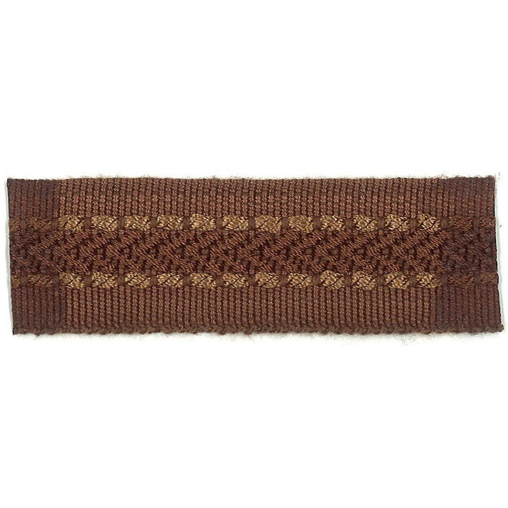 Potter 3 Cocoa by Stout Designer Trim ART OF DESIGN TRIM-2 TAPES 100%SVI CHINA </p><p>Repeat: 0 1 in - Swanky Fabrics -