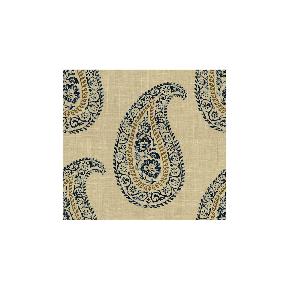 Madira Indigo/Taupe by Baker Lifestyle Fabric Baker Lifestyle Fabric Madira Indigo/TaupeFabric ECHO II LINEN - 55%;COTTON - 45% China </p><p>Repeat: H: 13.5, V: 12.5 54 - Fabric Carolina -