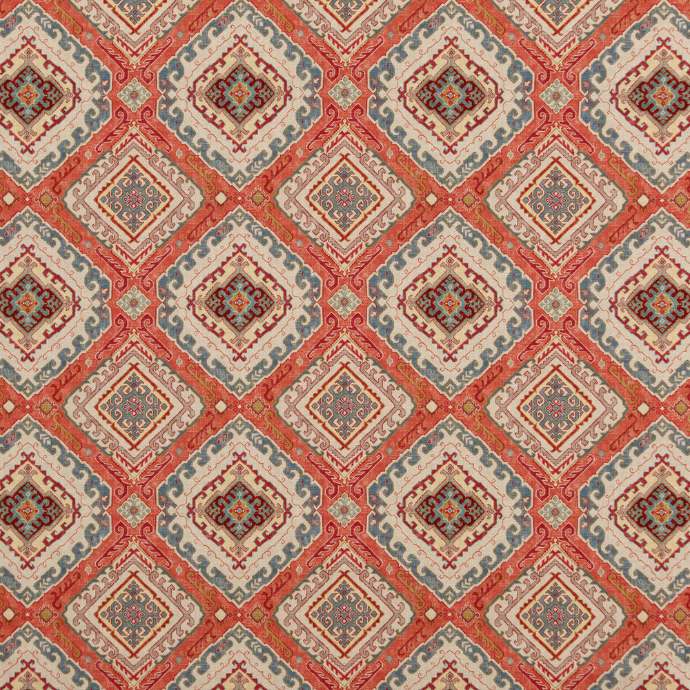 Rozel Spice by Baker Lifestyle Designer Fabric CARNIVAL COTTON - 90%;LINEN - 10% United Kingdom HEAVY Horizontal: 13.593 and Vertical: 13.396 54.372 - Swanky Fabrics -