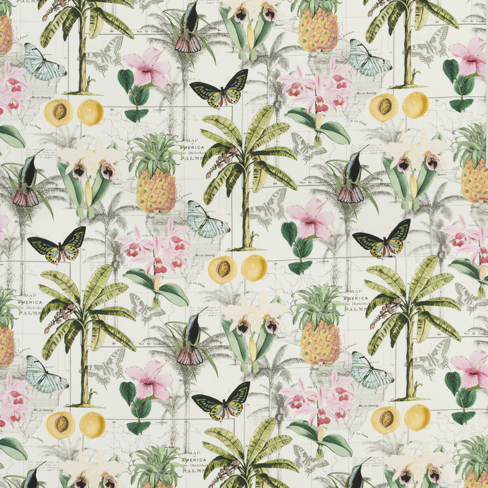 Orinoco Tropical by Baker Lifestyle Fabric Baker Lifestyle Fabric Orinoco TropicalFabric CARNIVAL COTTON - 90%;LINEN - 10% United Kingdom </p><p>Repeat: H: 35.854, V: 35.066 53.978 - Fabric Carolina -