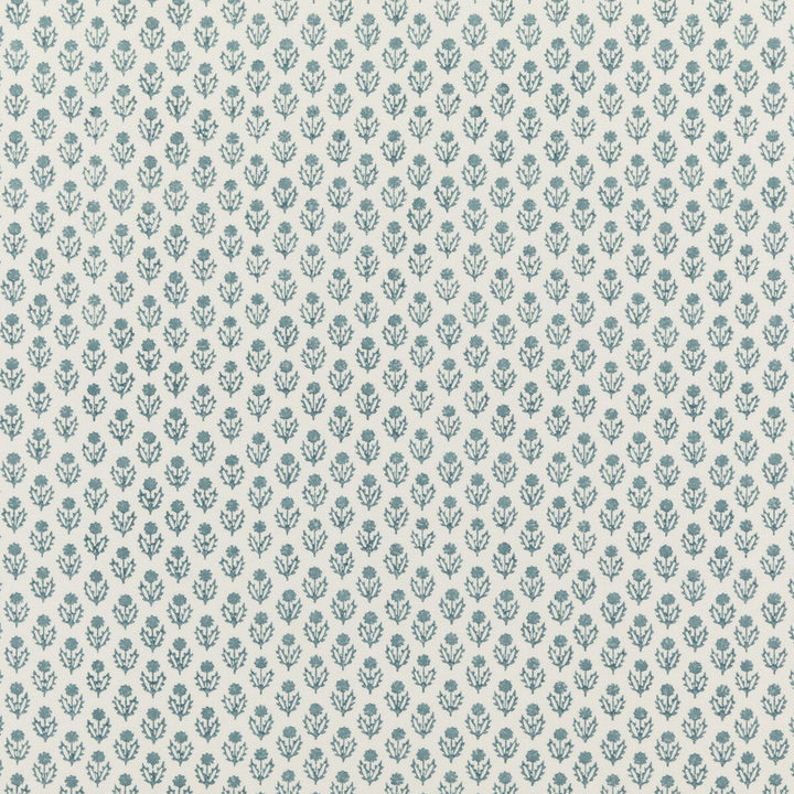 Avila Soft Blue by Baker Lifestyle Designer Fabric HOMES & GARDENS III COTTON - 100% India Horizontal: 6.698 and Vertical: 5.516 53.584 - Swanky Fabrics -