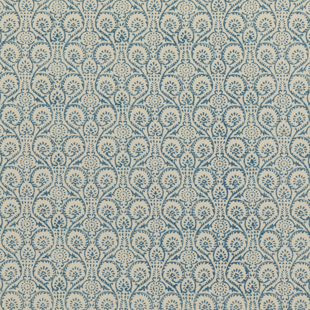 Pollen Trail Soft Blue by Baker Lifestyle Designer Fabric BLOCK PARTY LINEN - 56%;COTTON - 44% India - Horizontal: 5.91 and Vertical: 5.516 53.978 - Swanky Fabrics -