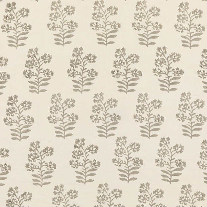 Wild Flower Stone by Baker Lifestyle Designer Fabric BLOCK PARTY LINEN - 56%;COTTON - 44% India Horizontal: 5.91 and Vertical: 13.396 53.978 - Swanky Fabrics -