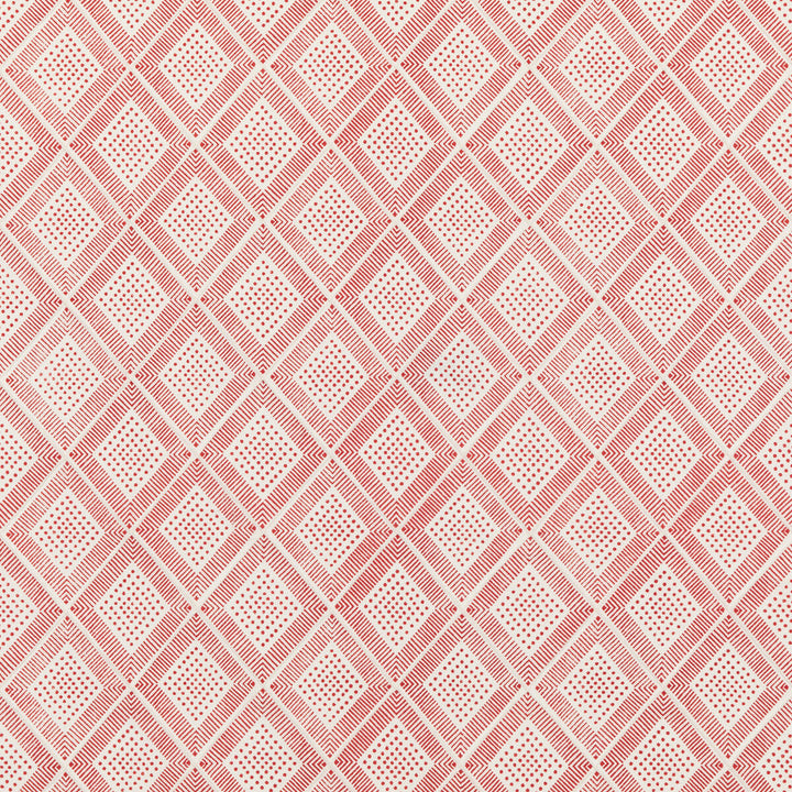 Block Trellis Rustic Red by Baker Lifestyle Designer Fabric BLOCK PARTY COTTON - 59%;LINEN - 41% India Horizontal: 5.122 and Vertical: 5.91 52.796 - Swanky Fabrics -