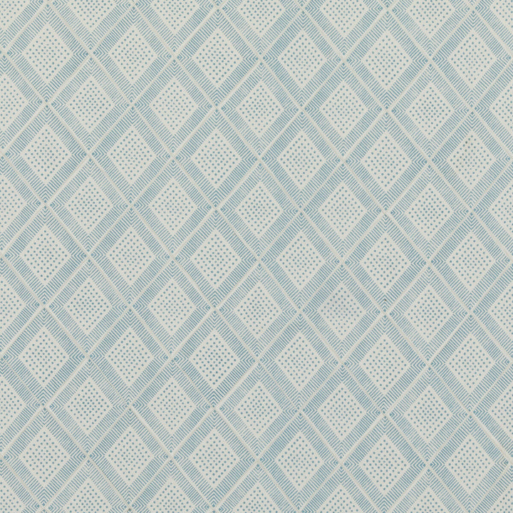 Block Trellis Aqua by Baker Lifestyle Fabric Baker Lifestyle Fabric Block Trellis AquaFabric BLOCK PARTY COTTON - 59%;LINEN - 41% India </p><p>Repeat: H: 5.122, V: 5.91 52.796 - Fabric Carolina -