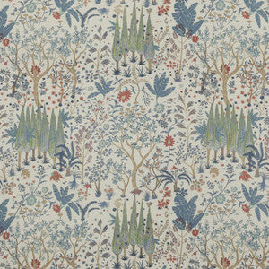 Baker Lifestyle Fabric Bridport Blue/Red