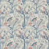 Baker Lifestyle Fabric Lulworth Blue/Red