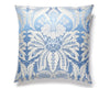 Estate Damask Pillow 22 X 22 - Blue Jay PQSDDK18650002 by Scalamandre Designer Pillow