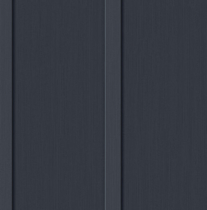 Faux Board and Batten Prepasted Dark Blue PR11202 by Seabrook Designs Designer Wallpaper