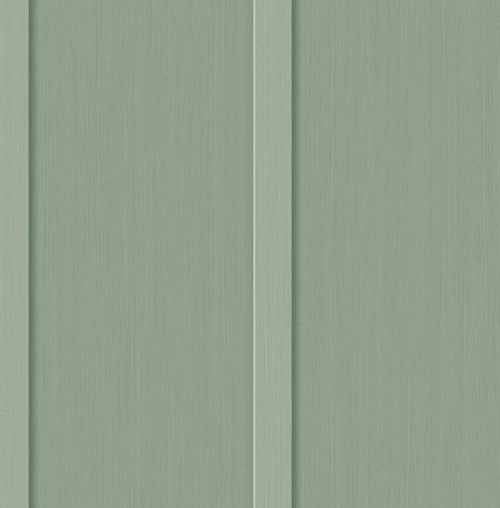 Faux Board and Batten Prepasted Sage Green PR11204 by Seabrook Designs Designer Wallpaper