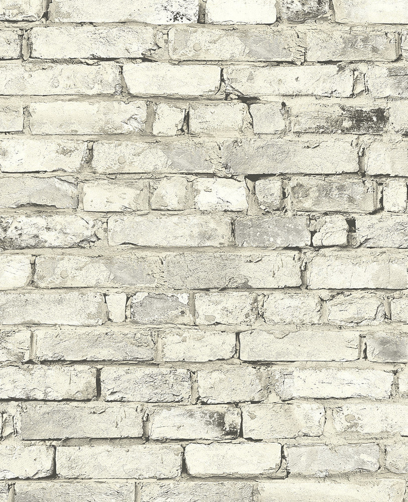 Tailor Faux Brick Prepasted Antique Plaster PR12205 by Seabrook Designs Designer Wallpaper