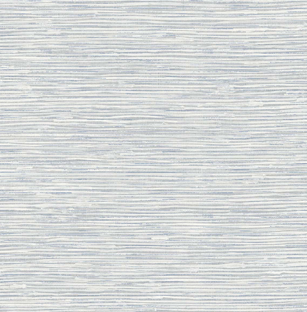 Southport Faux Grasscloth Prepasted Dove Grey & Bluestone PR12308 by Seabrook Designs Designer Wallpaper